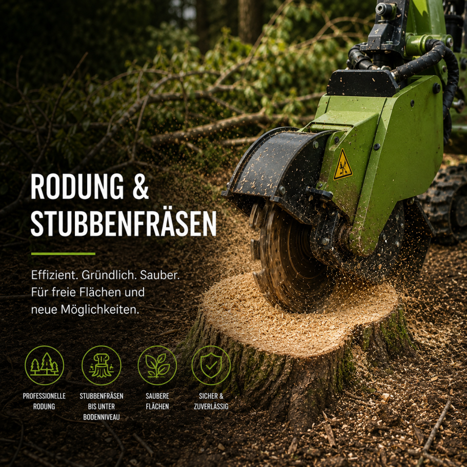 Rodung & Stubbenfräsen Rodung & Stubbenfräsen